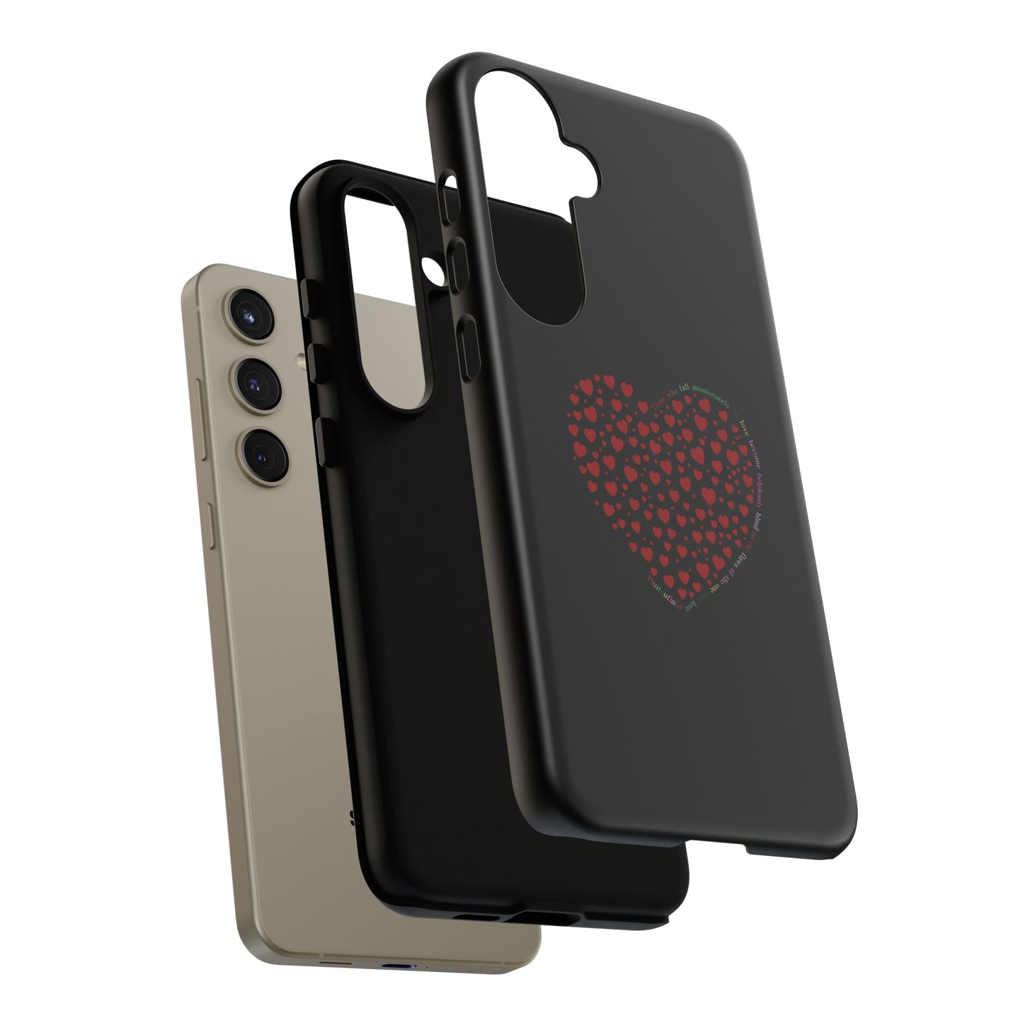 Fundas de corazón rojo para teléfonos iPhone, Galaxy, Google Pixel (54 tipos)
