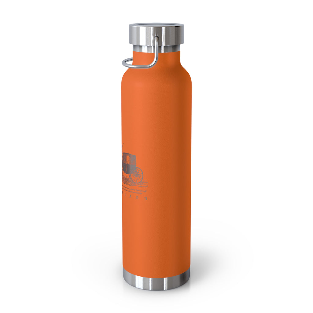 Orange Vintage Carriage Quote 22oz Copper Vacuum Insulated Bottle