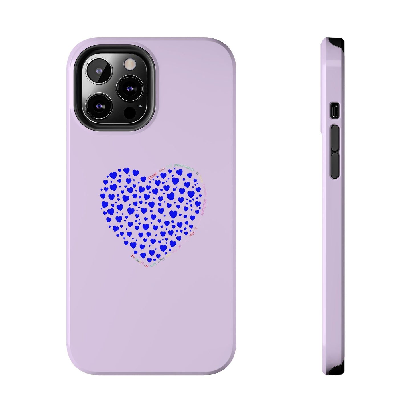 Blue Heart Design Tough iPhone Cases