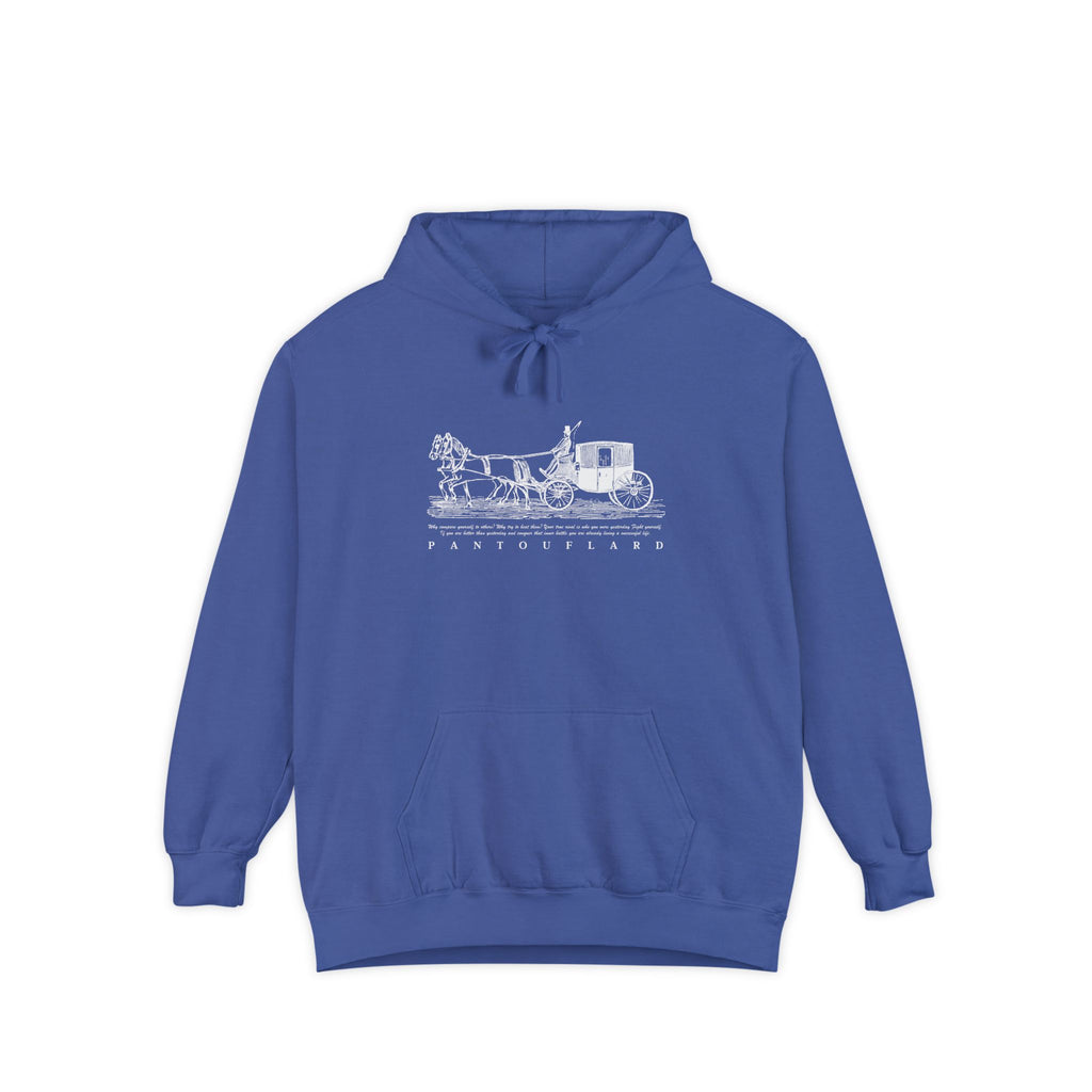 Old Money Equestrian Heritage Hoodie - The Heritage Carriage II (Premium Garment-Dyed Heavyweight Fleece)