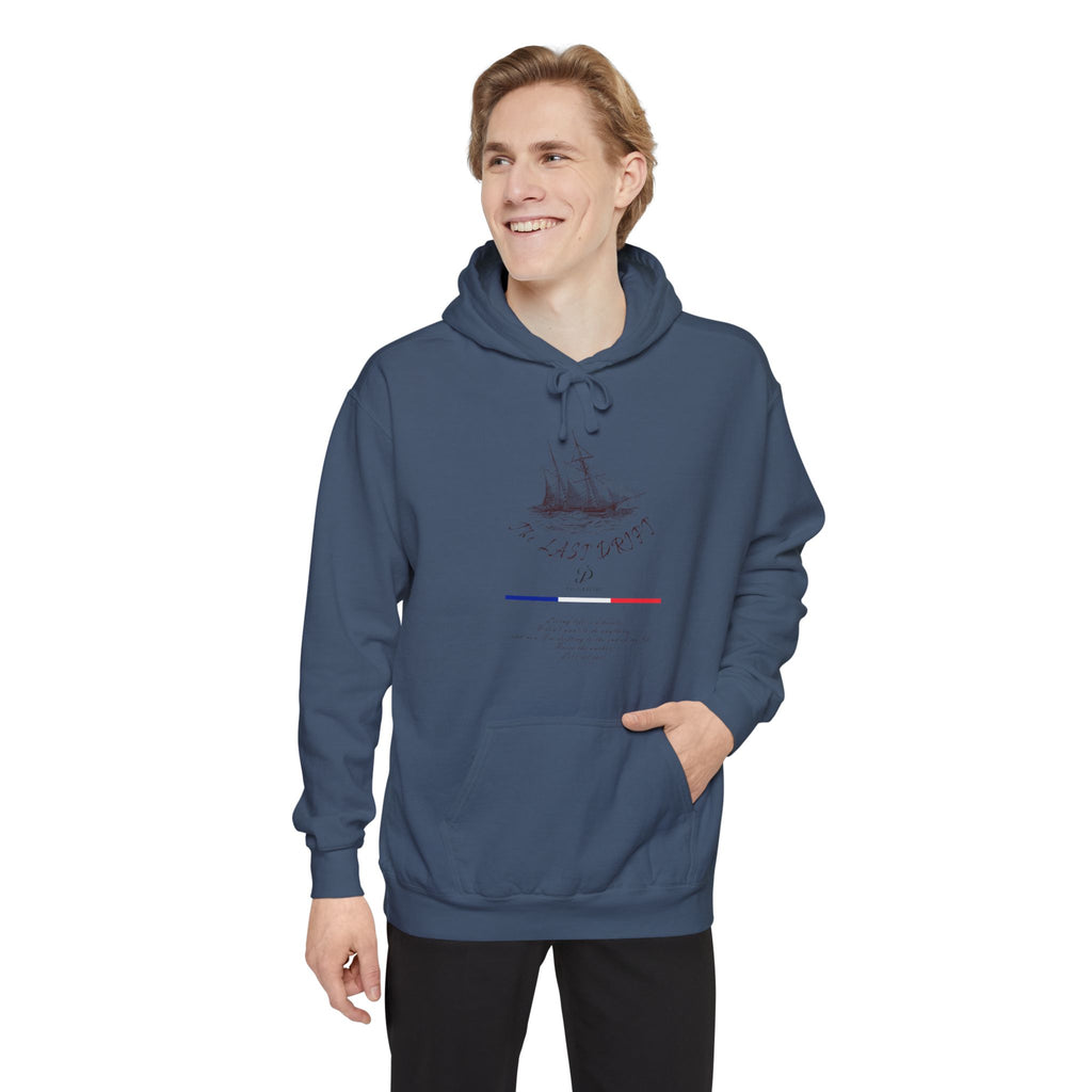 Old Money Nautical Heritage Hoodie - The Last Drift I (9.5oz Garment-Dyed Fleece)