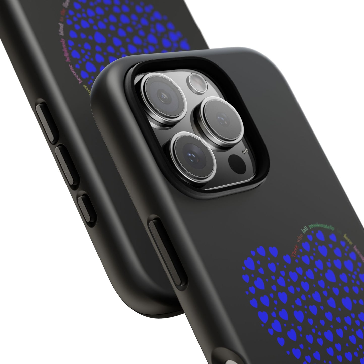 Fundas de corazón azul para teléfonos iPhone, Galaxy, Google Pixel (54 tipos)