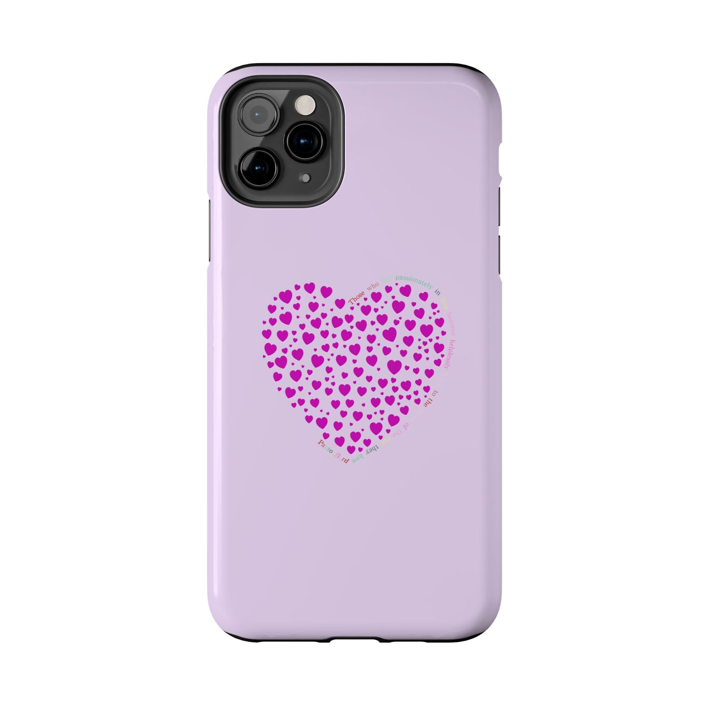 Pink Heart Design Tough iPhone Cases