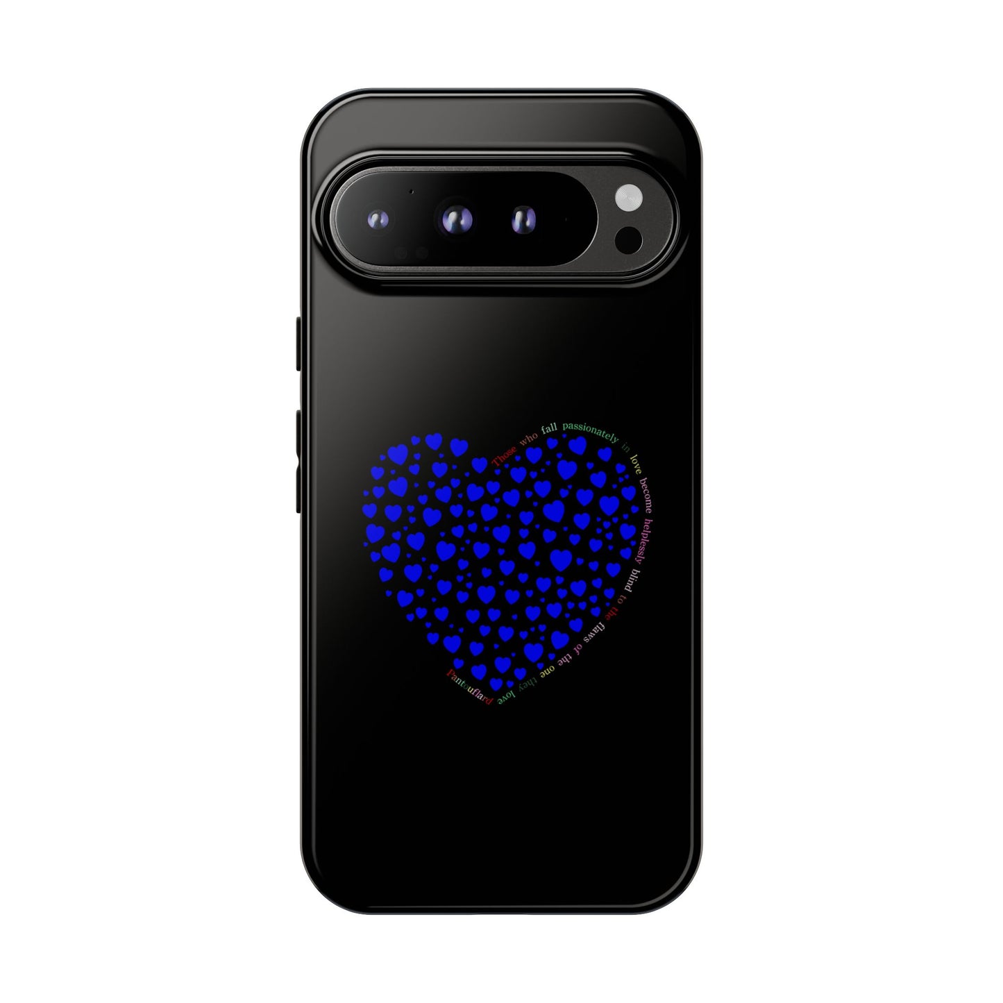 Fundas de corazón azul para teléfonos iPhone, Galaxy, Google Pixel (54 tipos)