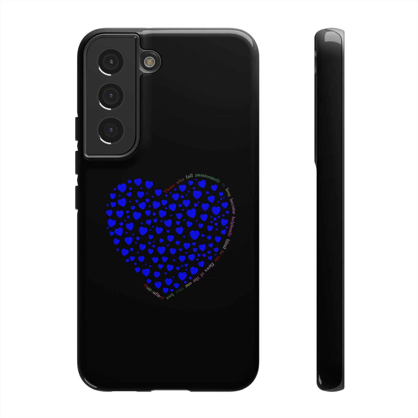 Fundas de corazón azul para teléfonos iPhone, Galaxy, Google Pixel (54 tipos)