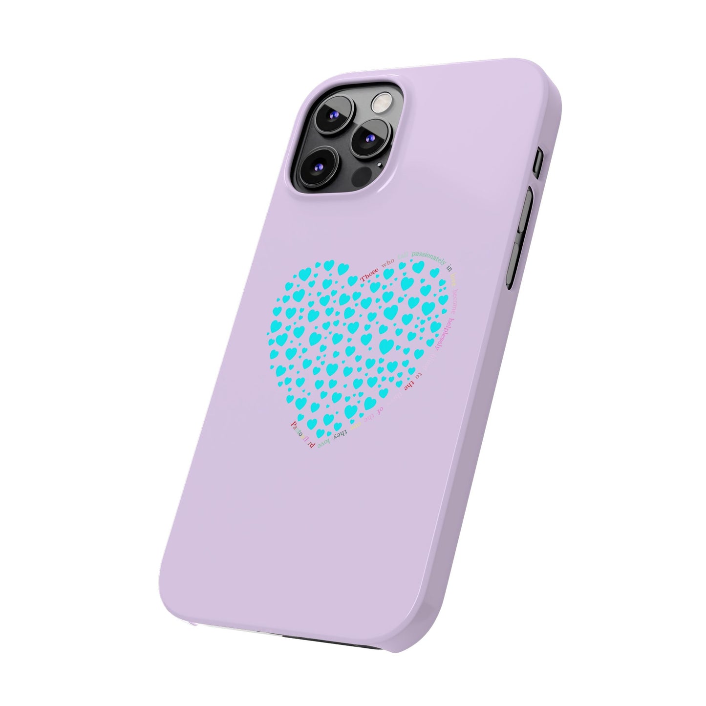 Funda delgada Mint Heart para iPhone