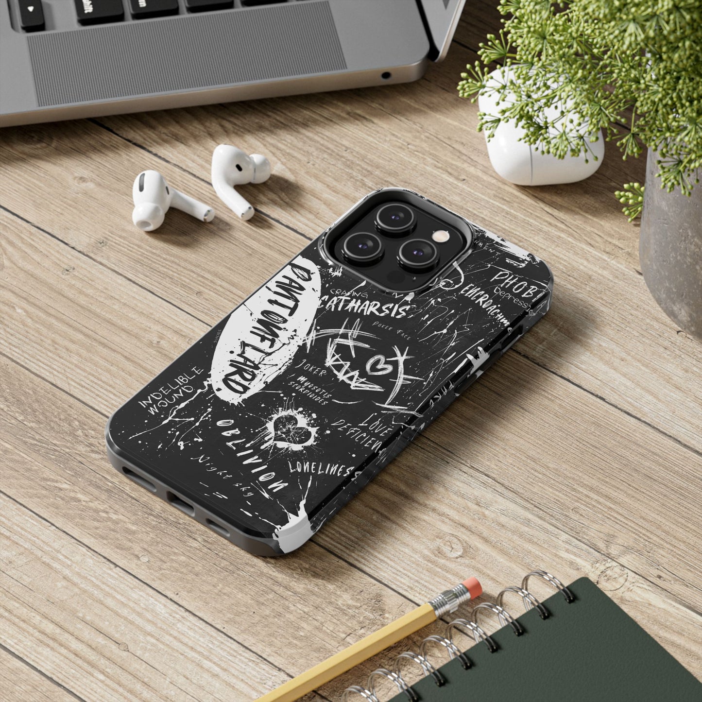 Edgy iPhone Cases for Tough Love - Perfect for Teens and Young Adults, Trendy Art, Unique Gift, Phone Accessories