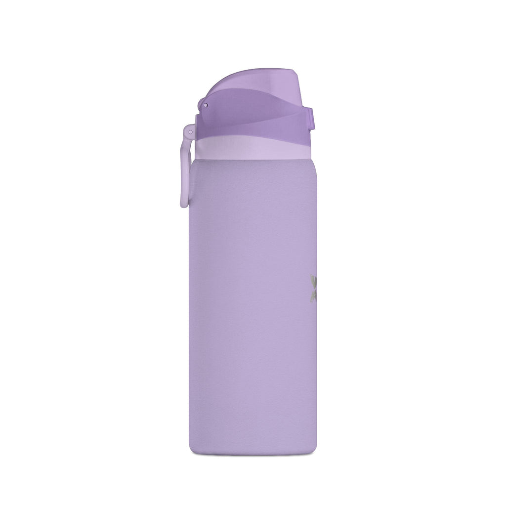 Lavender Romantic Floral Butterfly Quote 32oz Stainless Steel Oasis Water Bottle