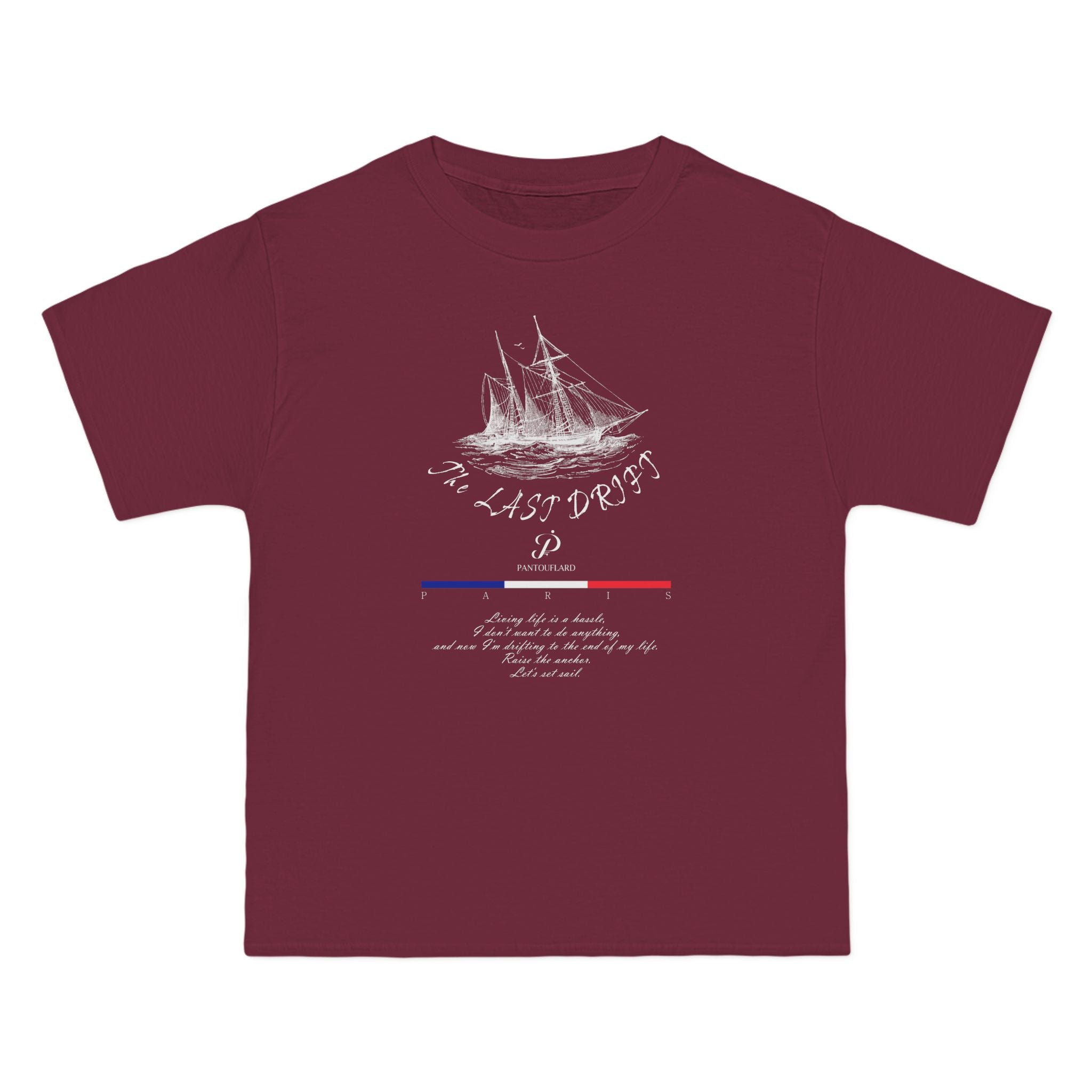 Unisex Black Hanes Vintage Ship Graphic 100% Cotton T-Shirt