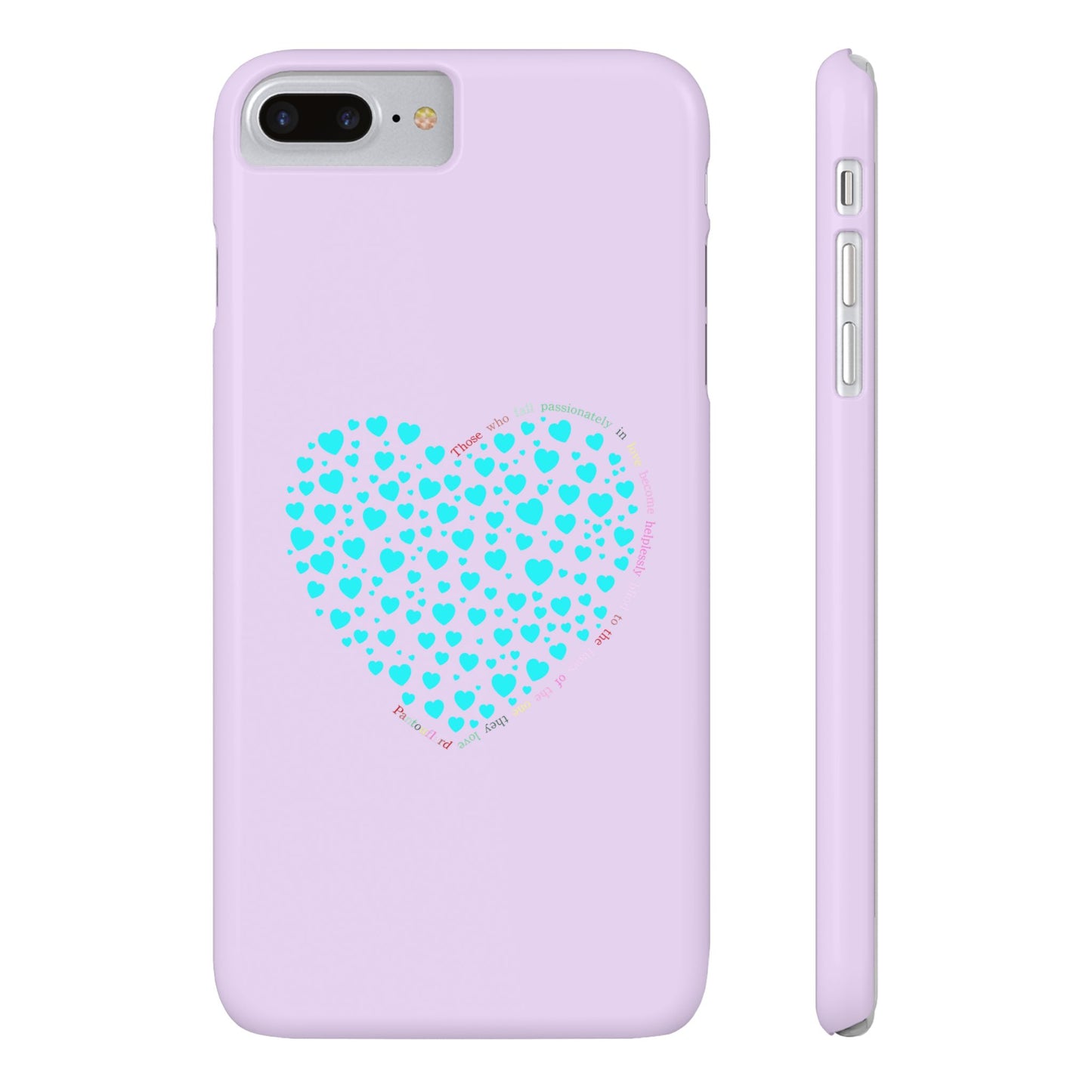 Funda delgada Mint Heart para iPhone