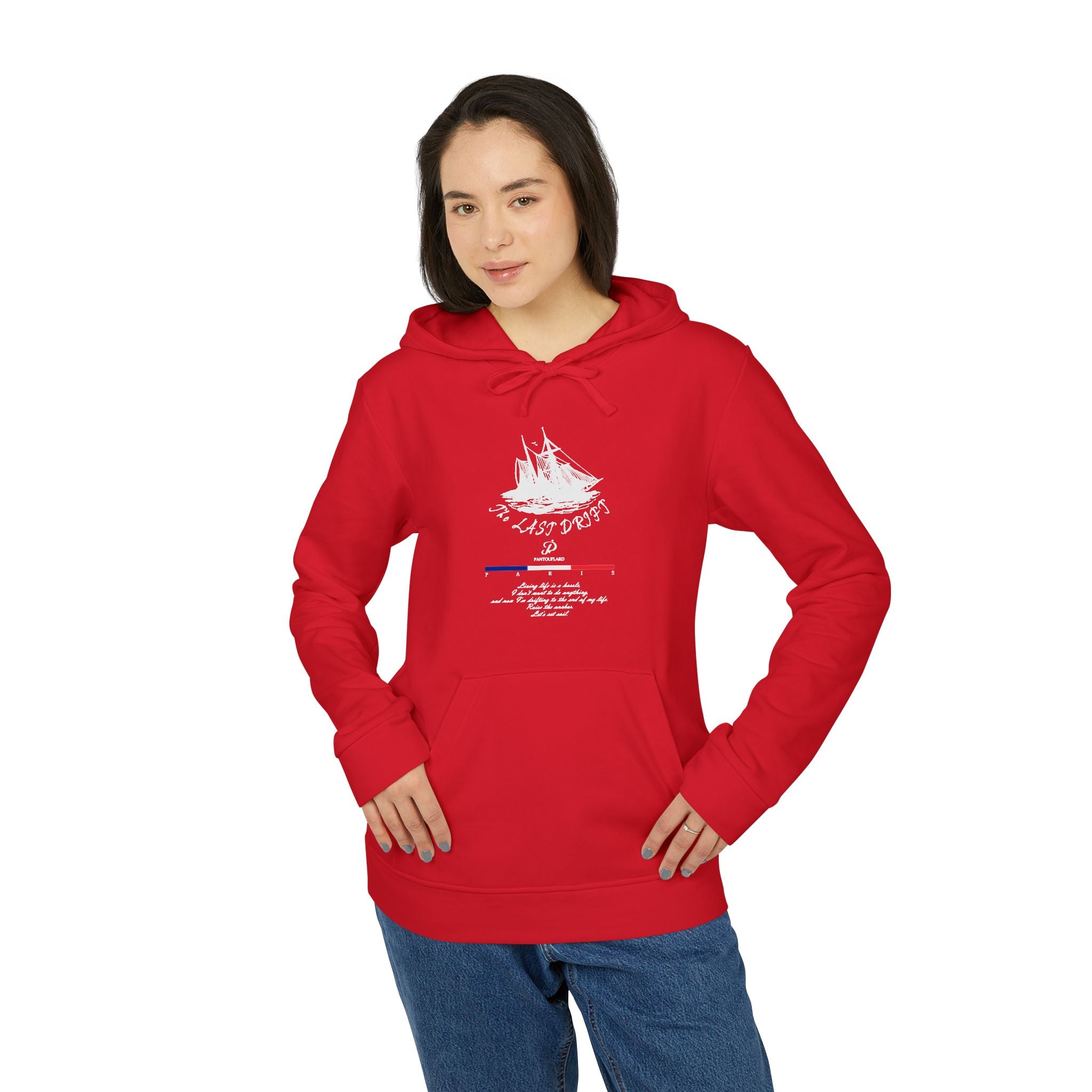Old Money Yacht Club Hoodie - The Last Drift II (Authentic Adidas Sporty Rich Fleece)