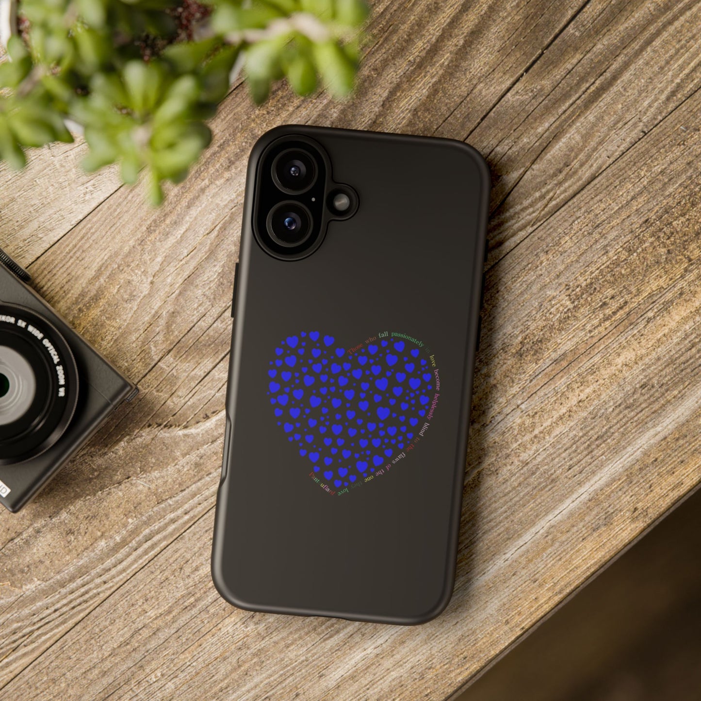 Fundas de corazón azul para teléfonos iPhone, Galaxy, Google Pixel (54 tipos)