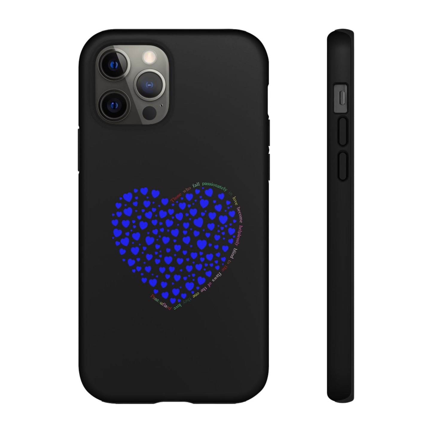 Fundas de corazón azul para teléfonos iPhone, Galaxy, Google Pixel (54 tipos)
