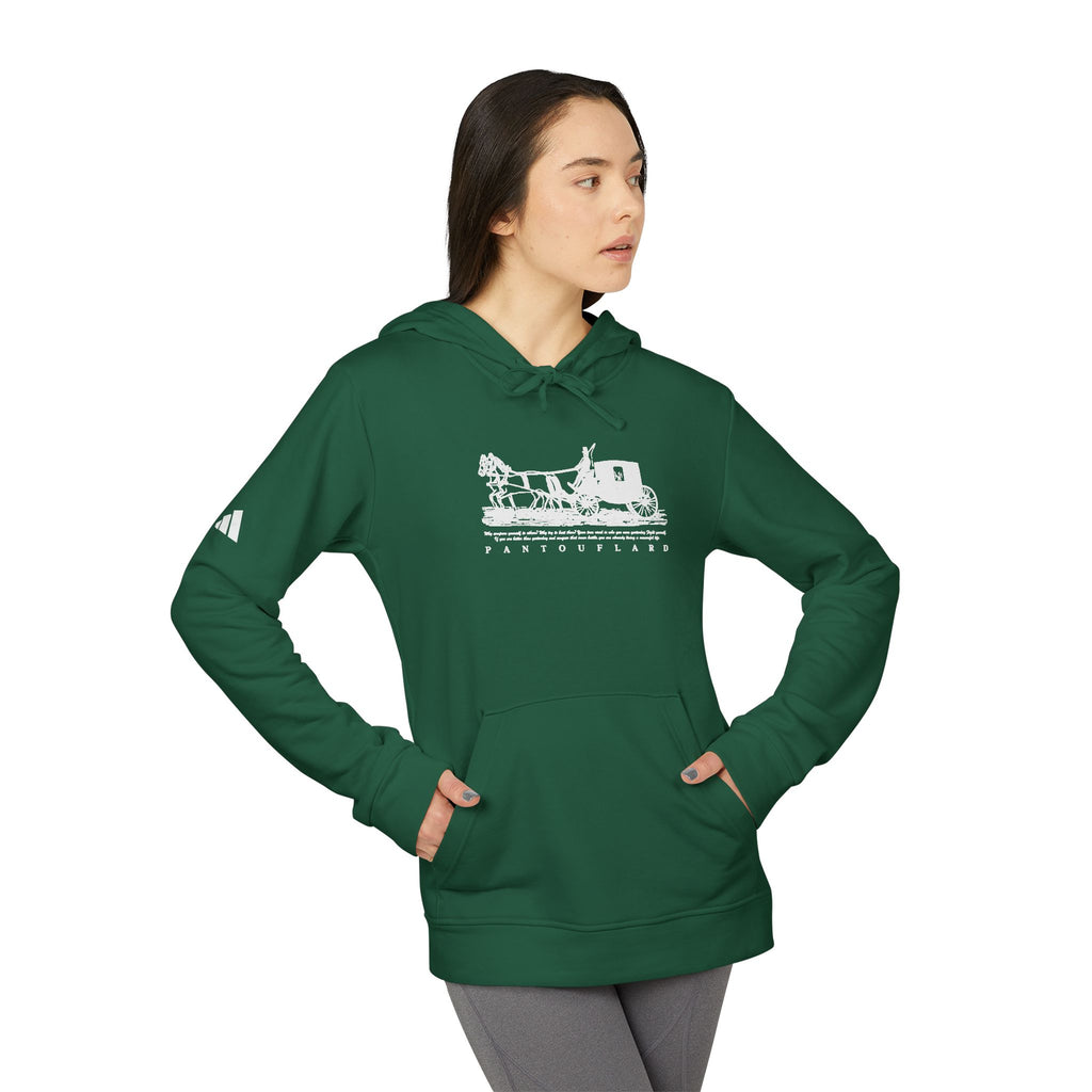 Old Money Tennis Club Hoodie - The Timeless Carriage II (Authentic Adidas Performance Fleece)