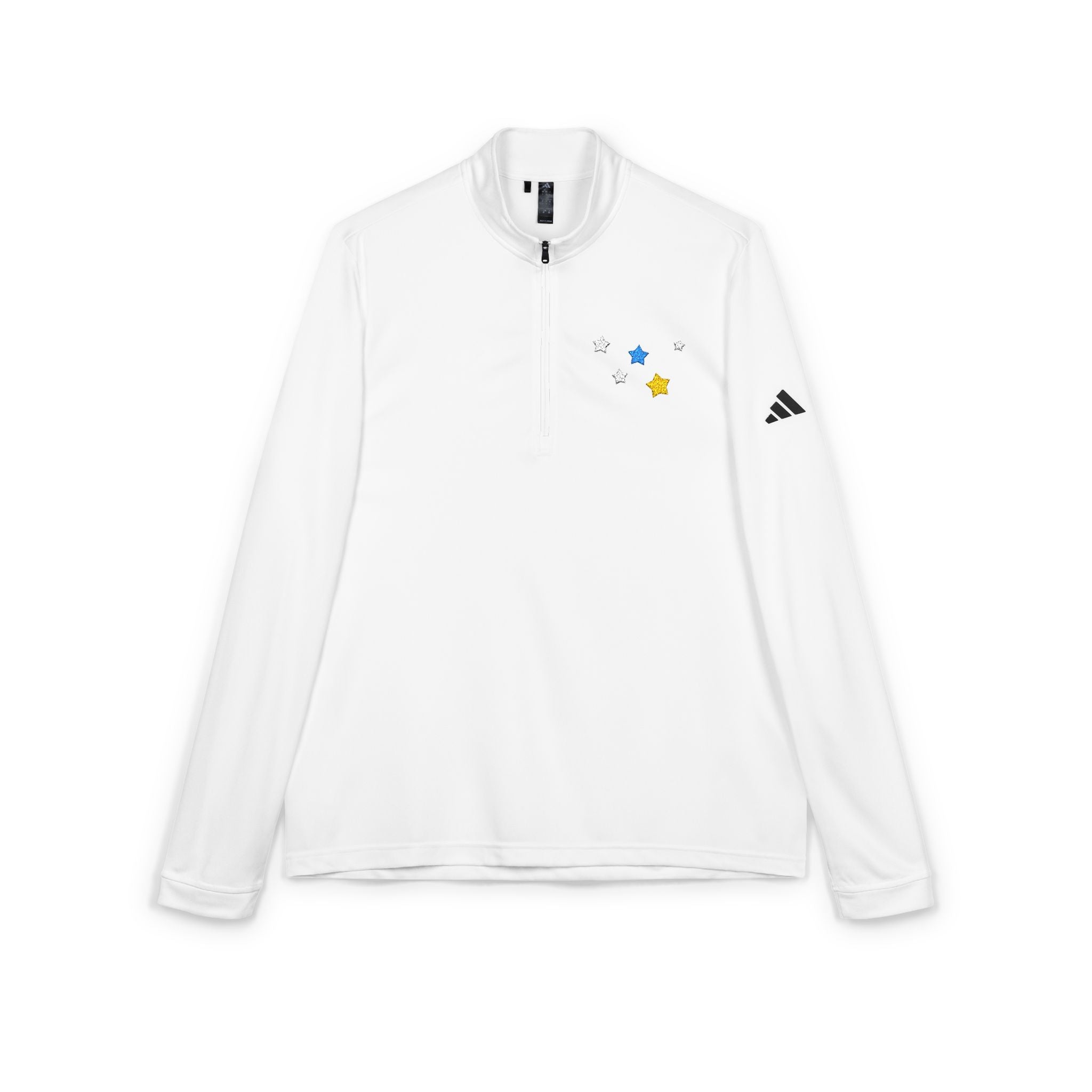 Adidas Cassiopeia Constellation Embroidered Quarter-Zip - W-Shape Performance Pullover
