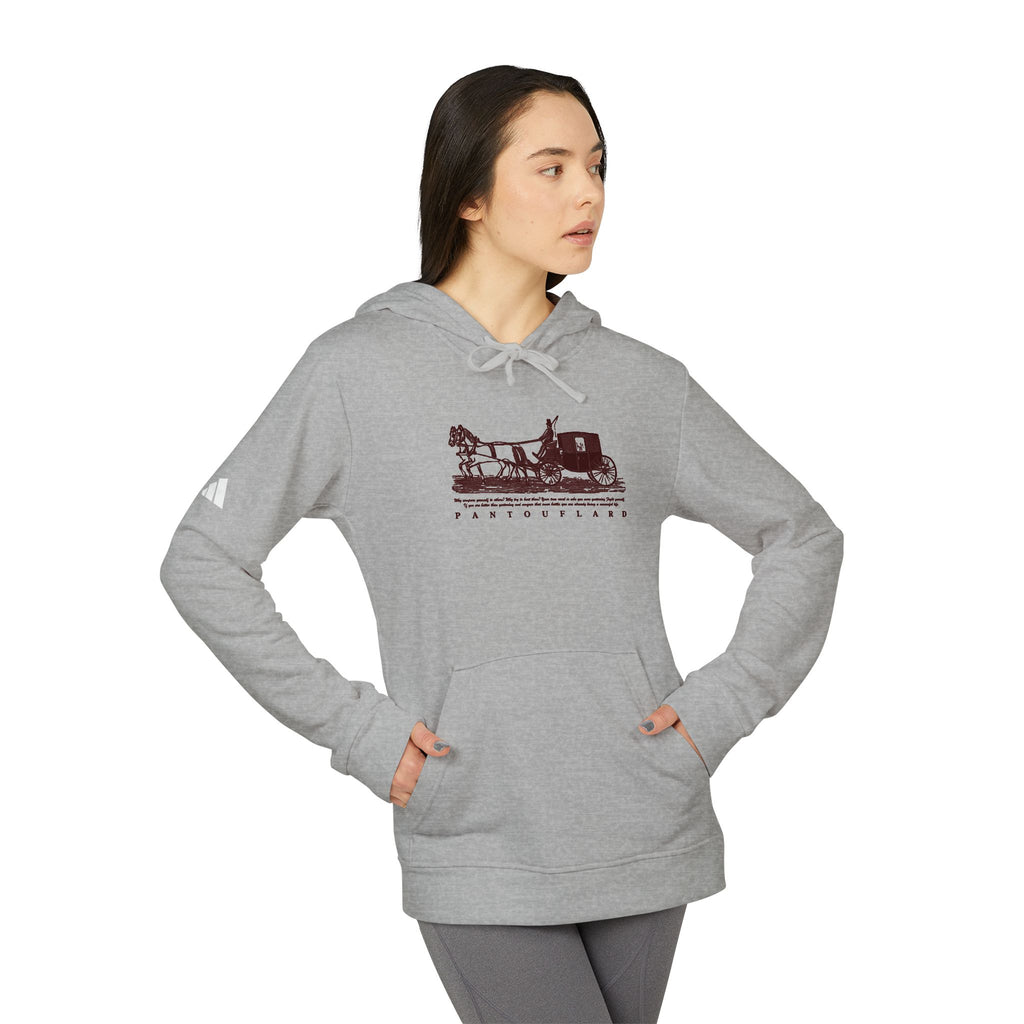 Old Money Tennis Club Hoodie - The Timeless Carriage I (Authentic Adidas Performance Fleece)