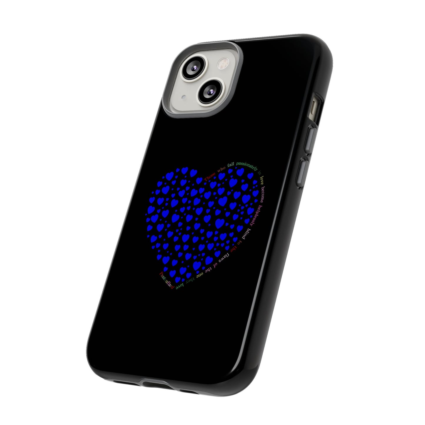 Fundas de corazón azul para teléfonos iPhone, Galaxy, Google Pixel (54 tipos)