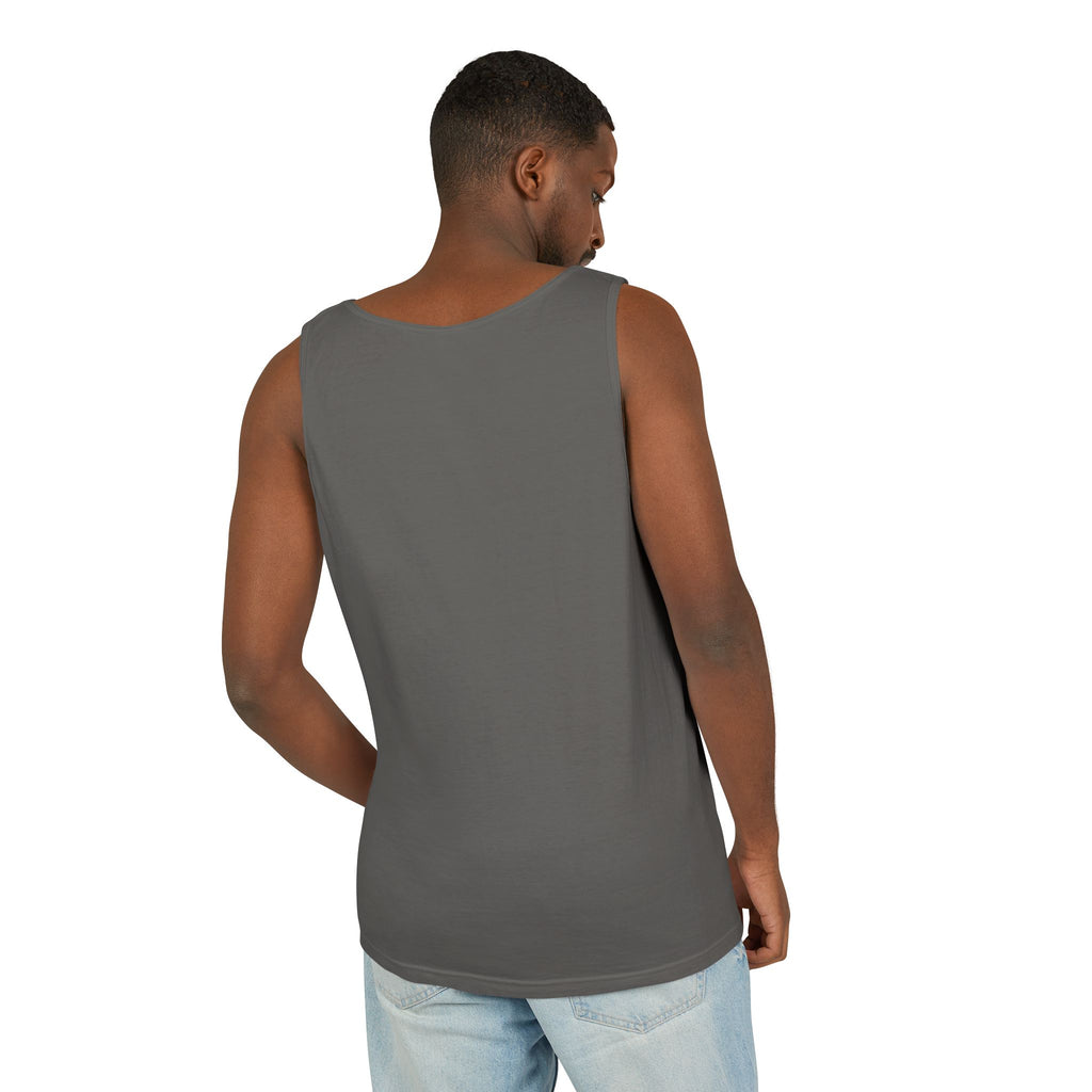 Unisex White Last Drift Cotton Garment-Dyed Tank Top