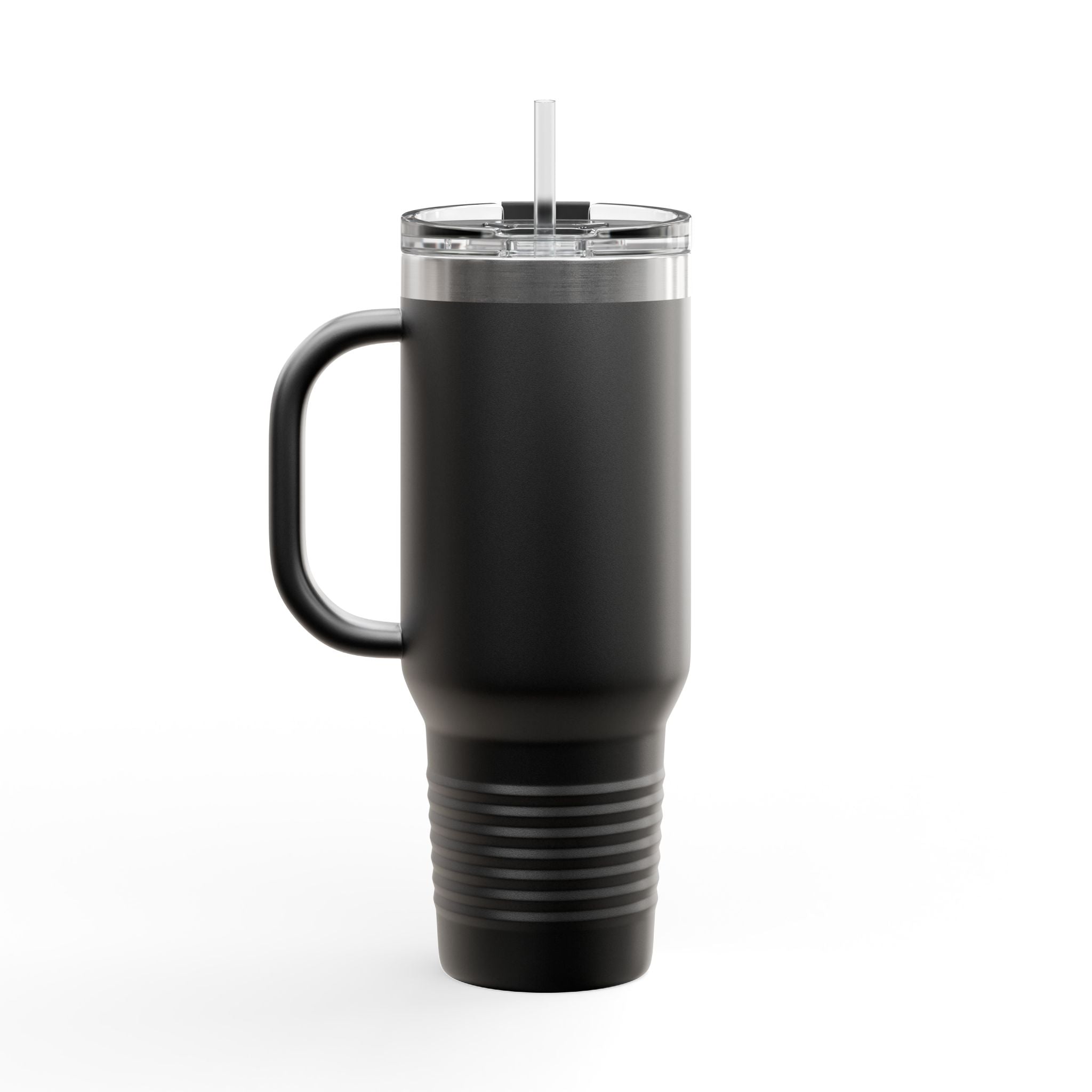 Navy Blue Cute Swimming Stingray 40oz Stainless Steel Insulated Travel Mug