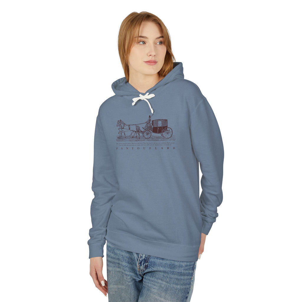 Old Money Equestrian Heritage Hoodie - The Timeless Carriage I (Lightweight 100% Cotton)
