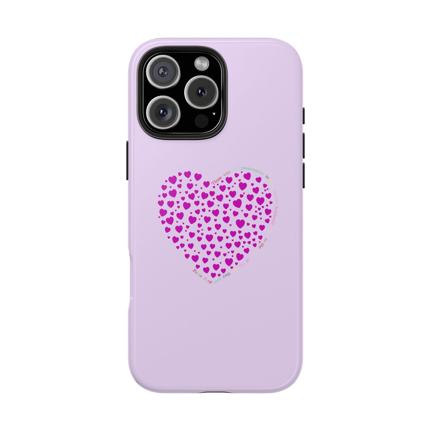 Pink Heart Design Tough iPhone Cases