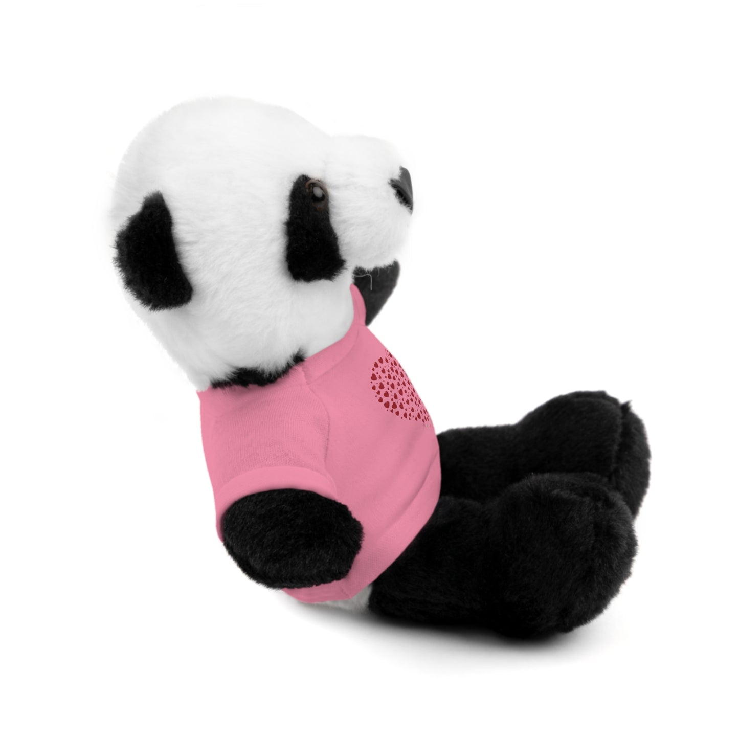 Personalized Stuffed Animal with Red Heart T-Shirt