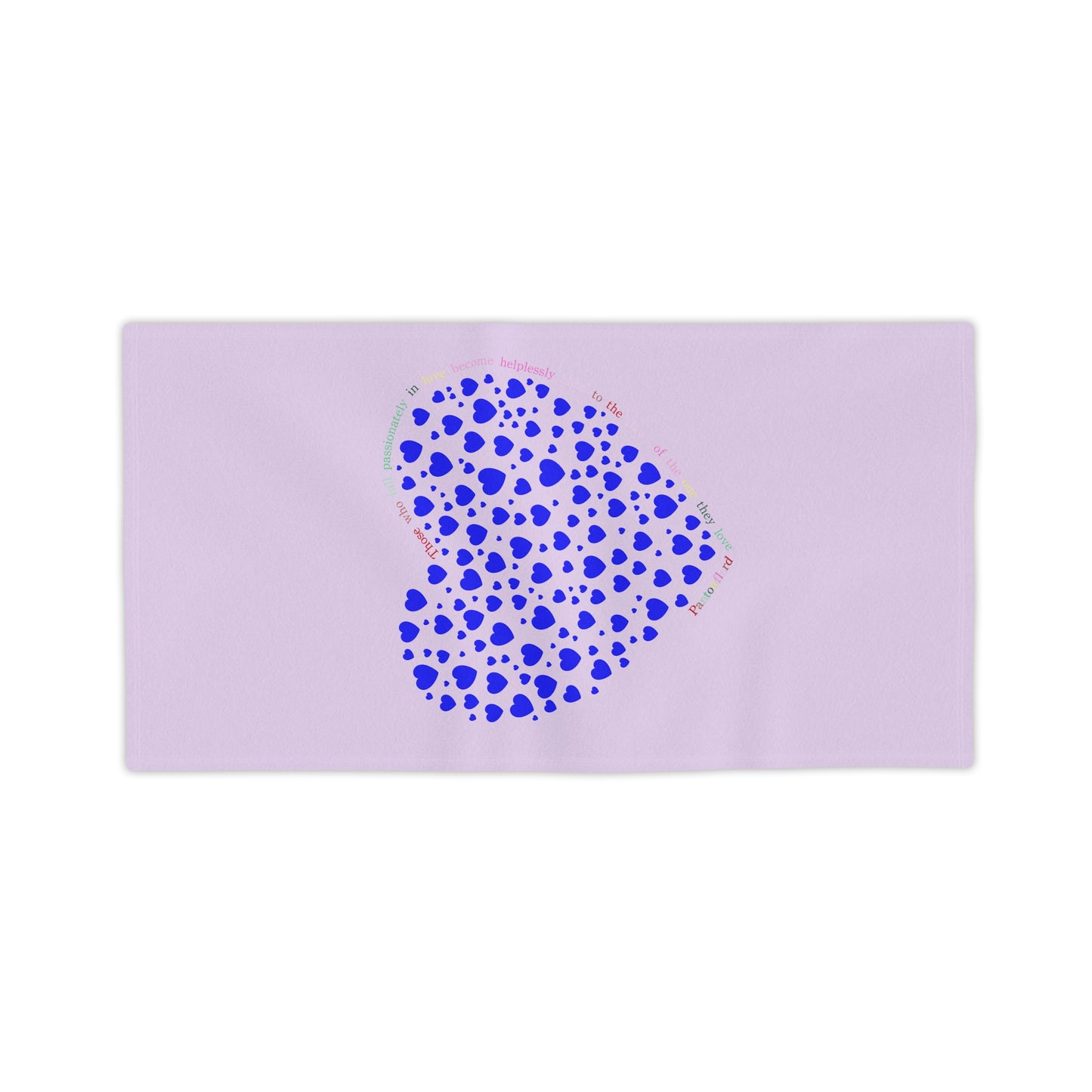 Beach Towels with Blue Heart Design , Cute Summer Accessories, Beach Day Essentials