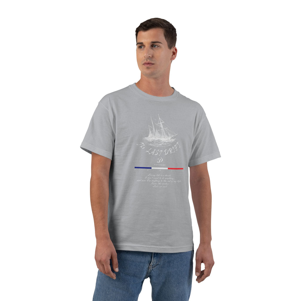 Unisex Black Hanes Vintage Ship Graphic 100% Cotton T-Shirt