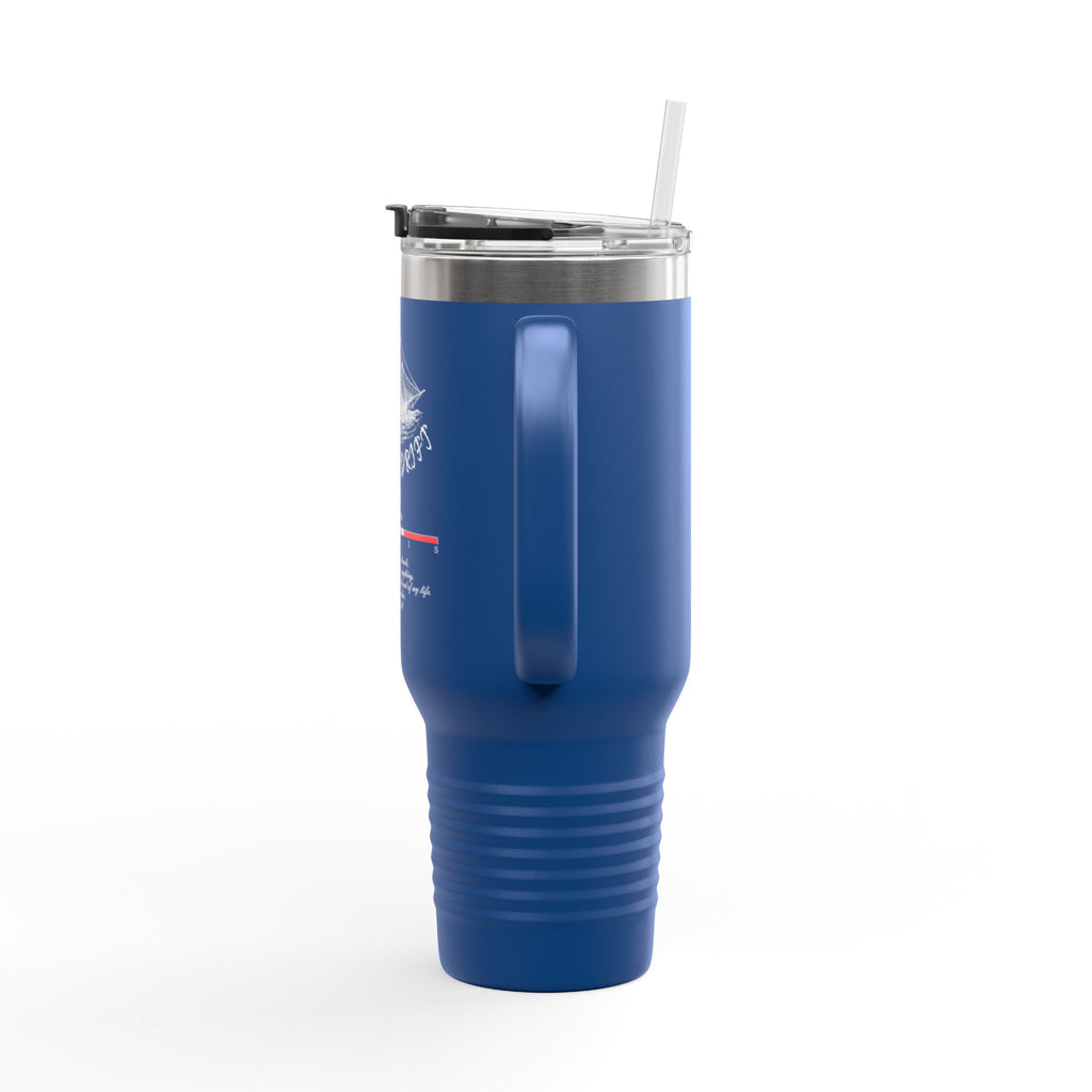 Navy Blue The Last Drift Ship 40oz Stainless Steel Insulated Travel Mug