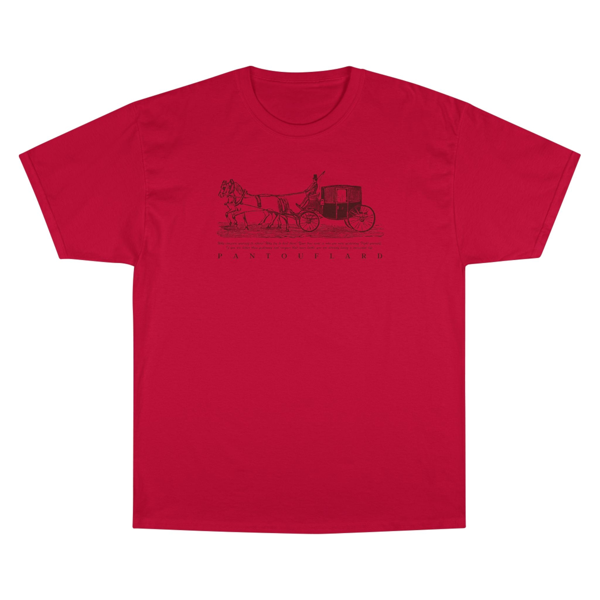 Unisex Burnt Orange Champion Vintage Carriage 100% Cotton T-Shirt
