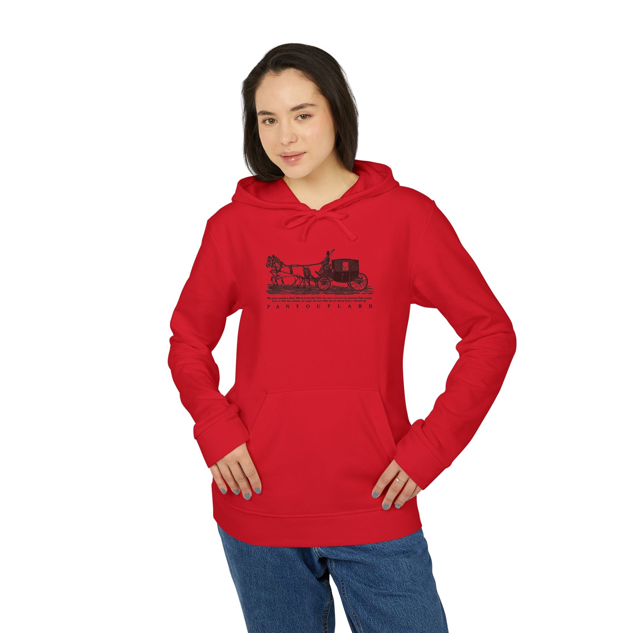 Old Money Tennis Club Hoodie - The Timeless Carriage I (Authentic Adidas Performance Fleece)