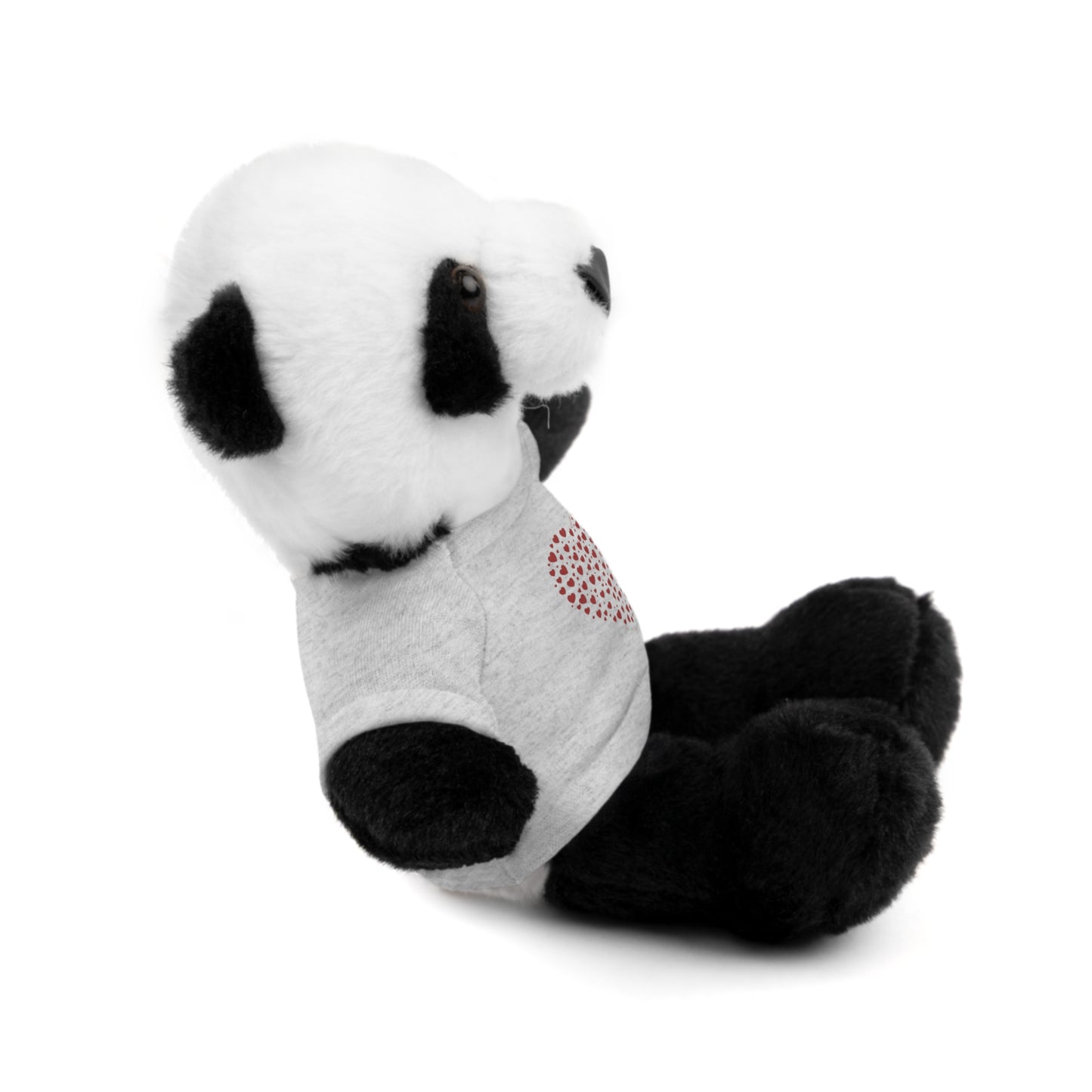 Personalized Stuffed Animal with Red Heart T-Shirt