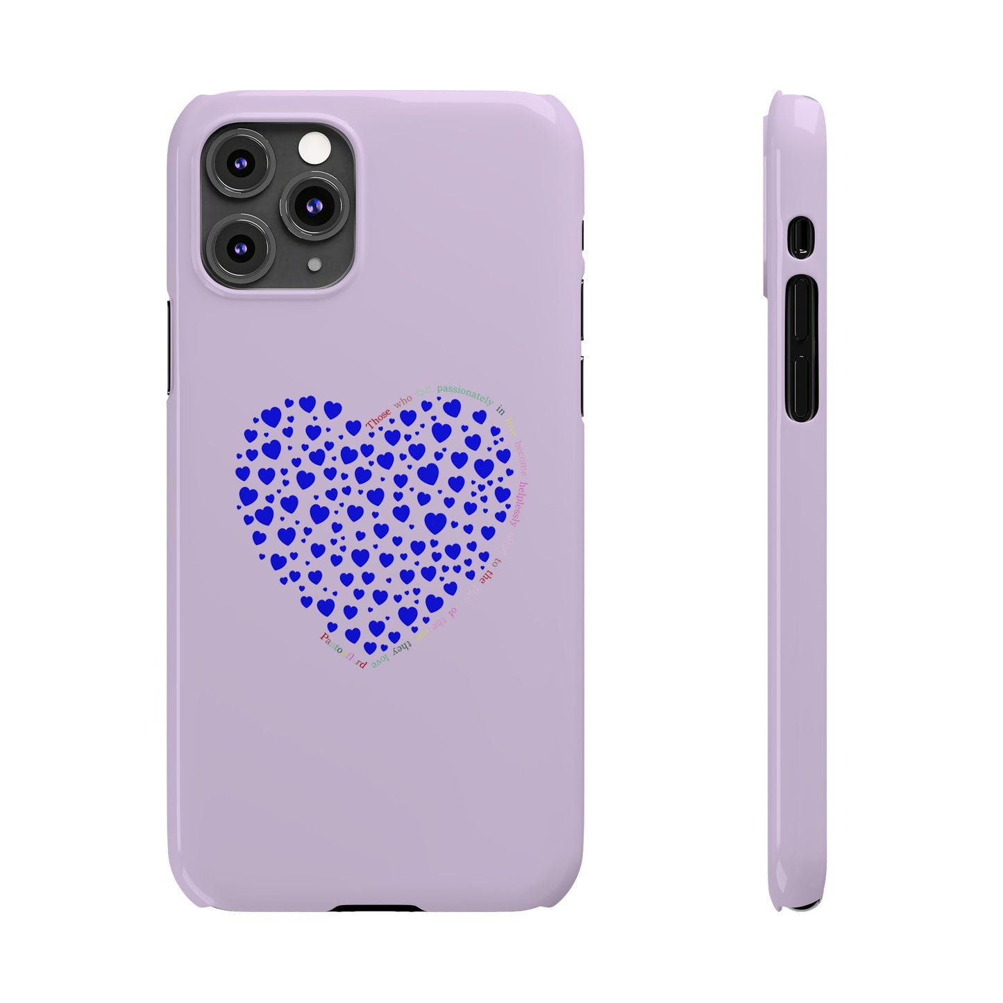 Funda delgada para iPhone Blue Heart