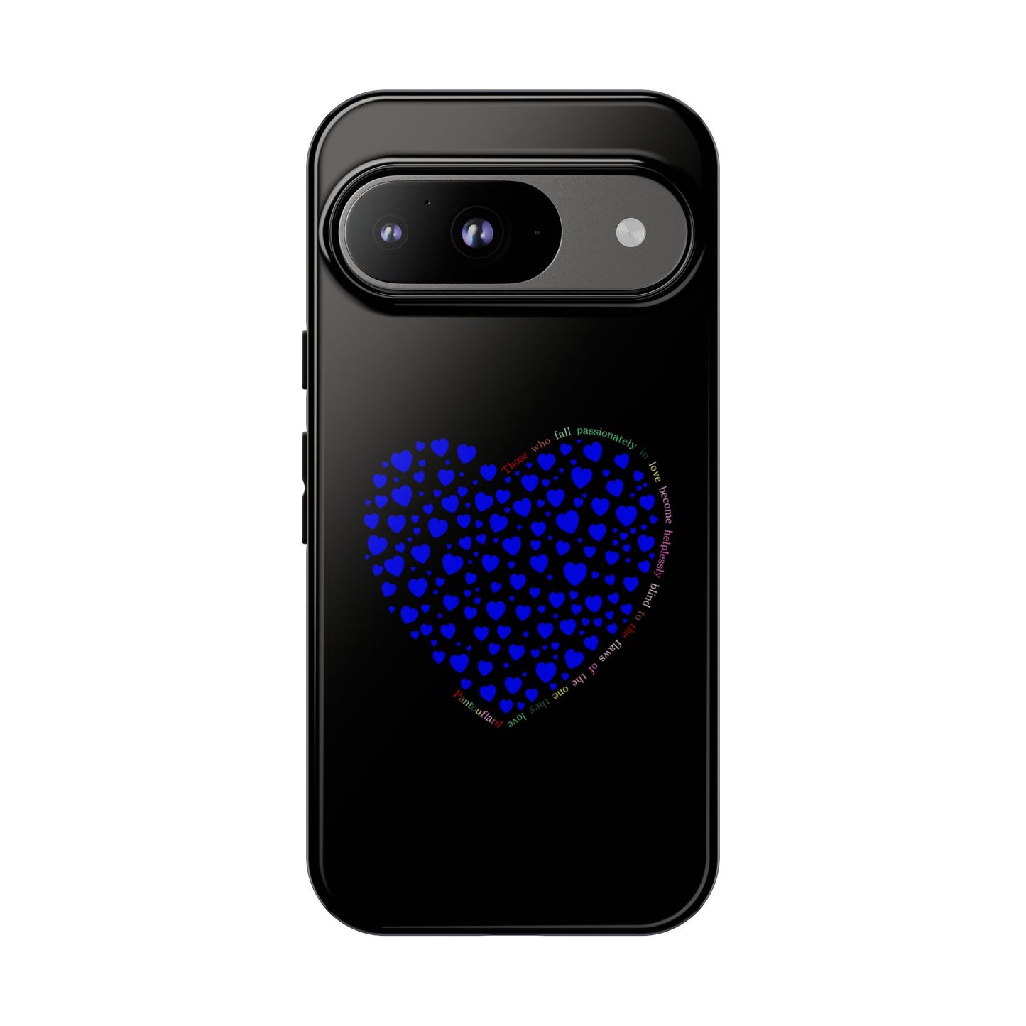 Fundas de corazón azul para teléfonos iPhone, Galaxy, Google Pixel (54 tipos)