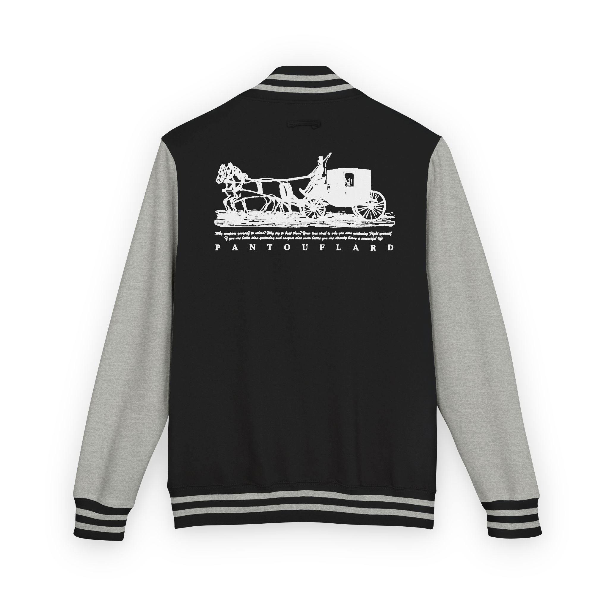Unisex Navy Pantouflard Carriage Cotton Blend Jacket