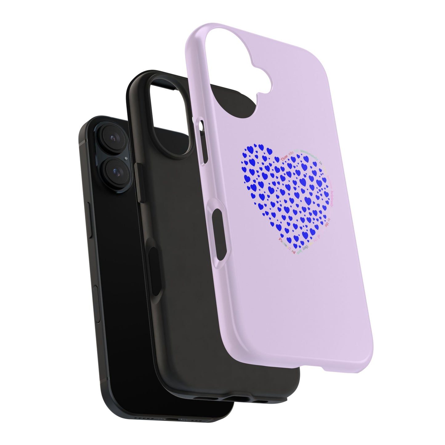 Blue Heart Design Tough iPhone Cases