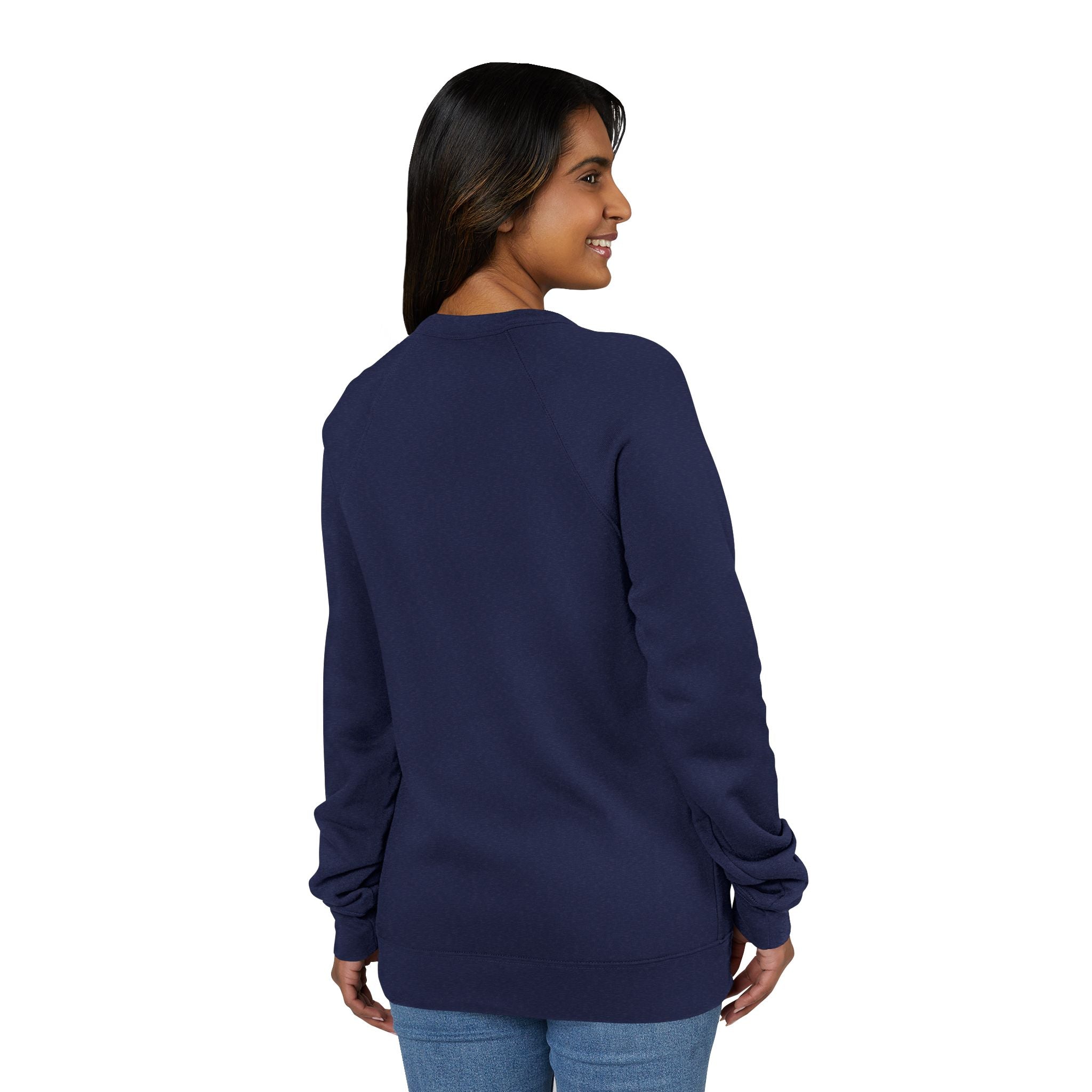 Unisex Old Money Aesthetic Raglan Sweatshirt - Colorful Logo (Premium Sponge Fleece)
