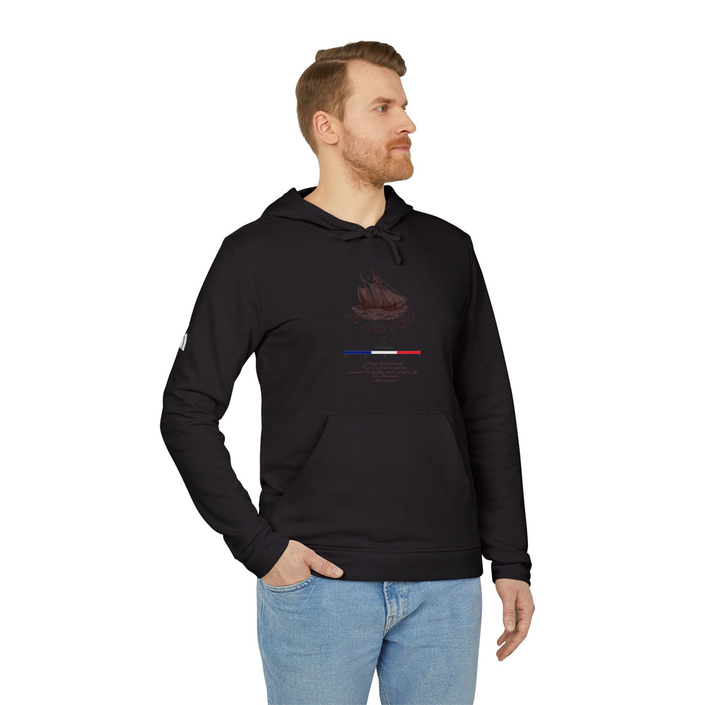 Old Money Yacht Club Hoodie - The Last Drift I (Authentic Adidas Sporty Rich Fleece)