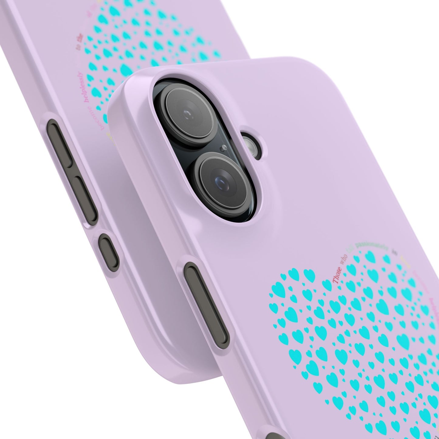 Funda delgada Mint Heart para iPhone