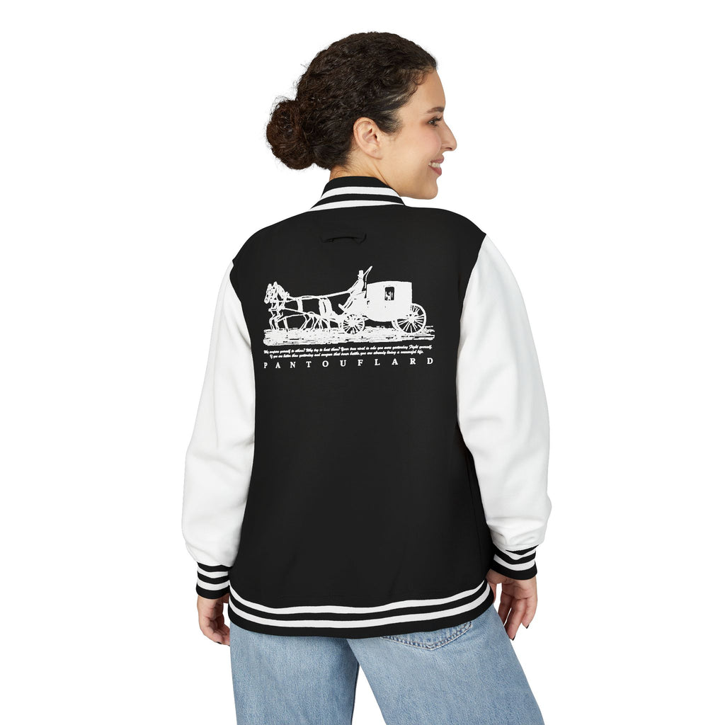 Unisex Navy Pantouflard Carriage Cotton Blend Jacket