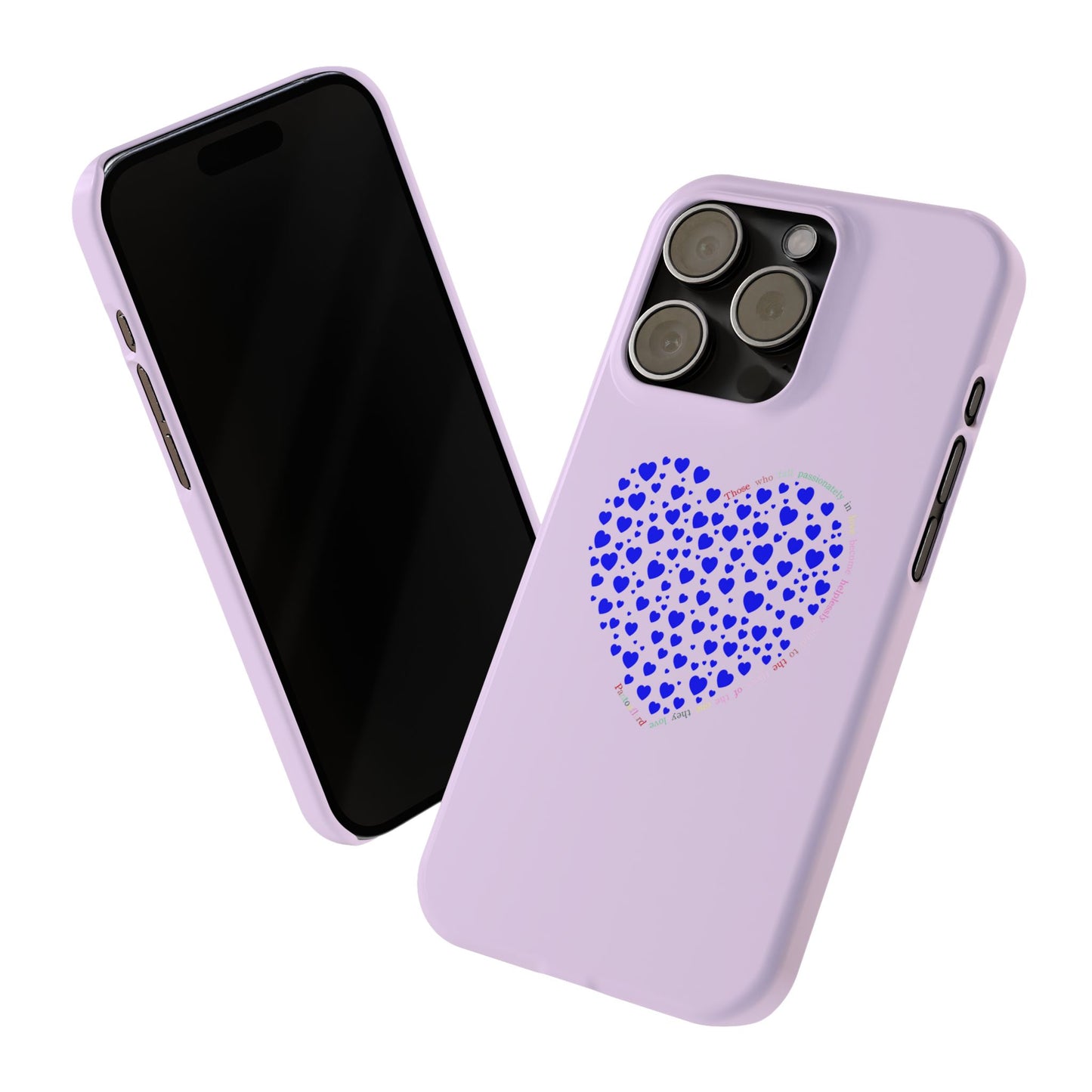 Funda delgada para iPhone Blue Heart