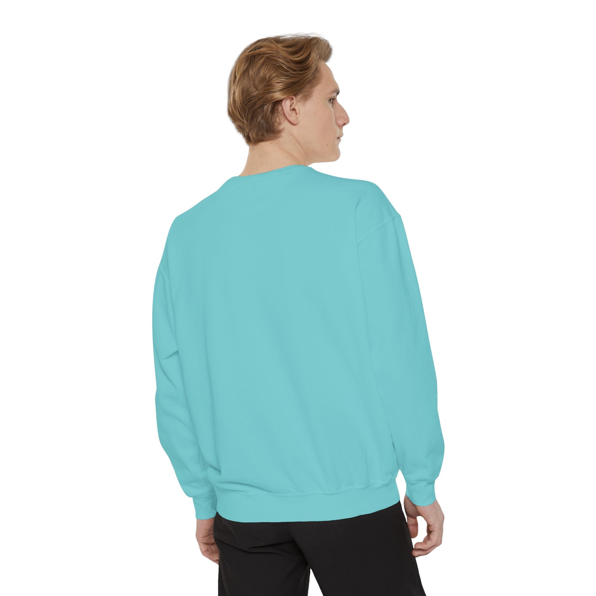 Unisex Navy Vintage Carriage Graphic Cotton Blend Sweatshirt