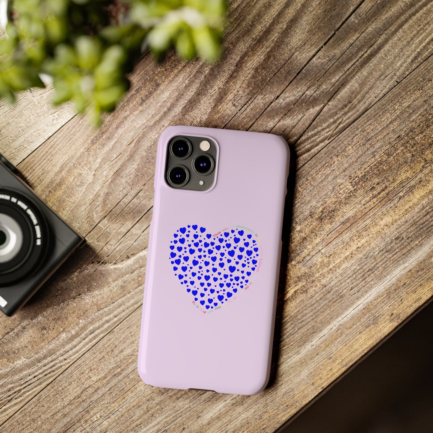 Funda delgada para iPhone Blue Heart