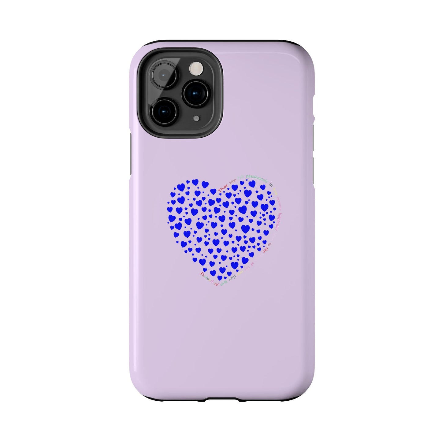 Blue Heart Design Tough iPhone Cases