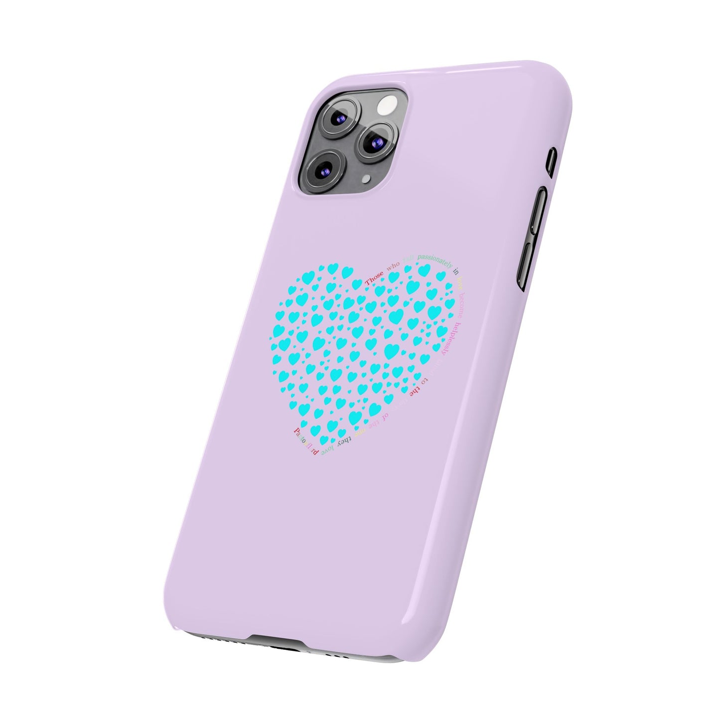 Funda delgada Mint Heart para iPhone