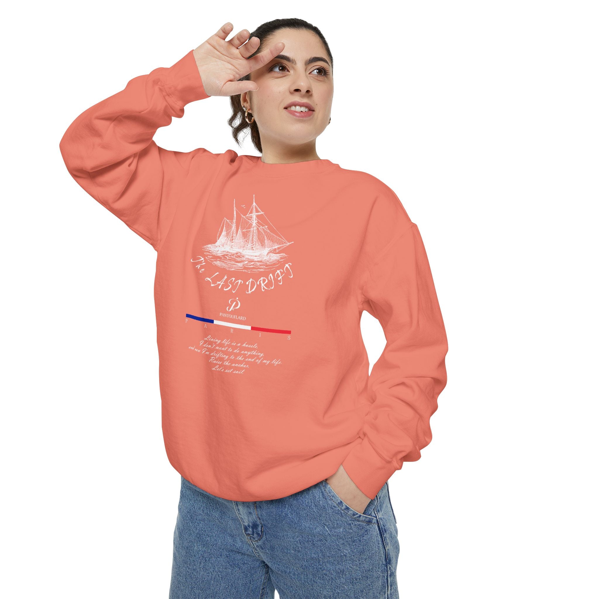 Unisex Navy Last Drift Cotton Blend Sweatshirt