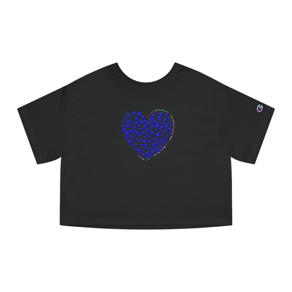 Camiseta corta sencilla Champion® (Corazón azul)