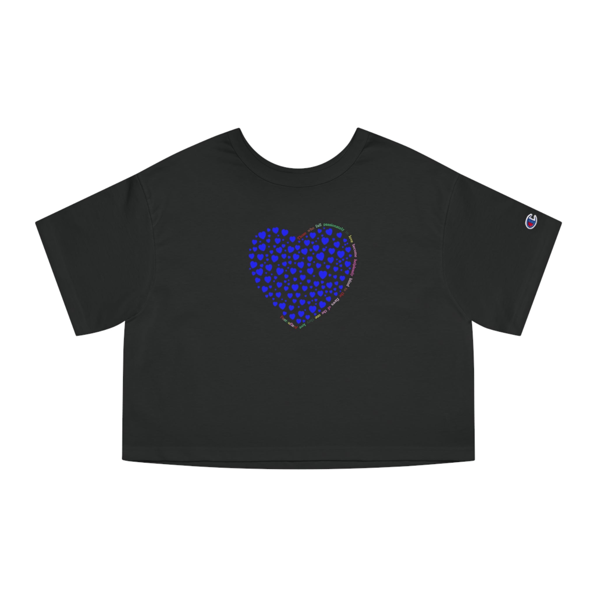 Camiseta corta sencilla Champion® (Corazón azul)