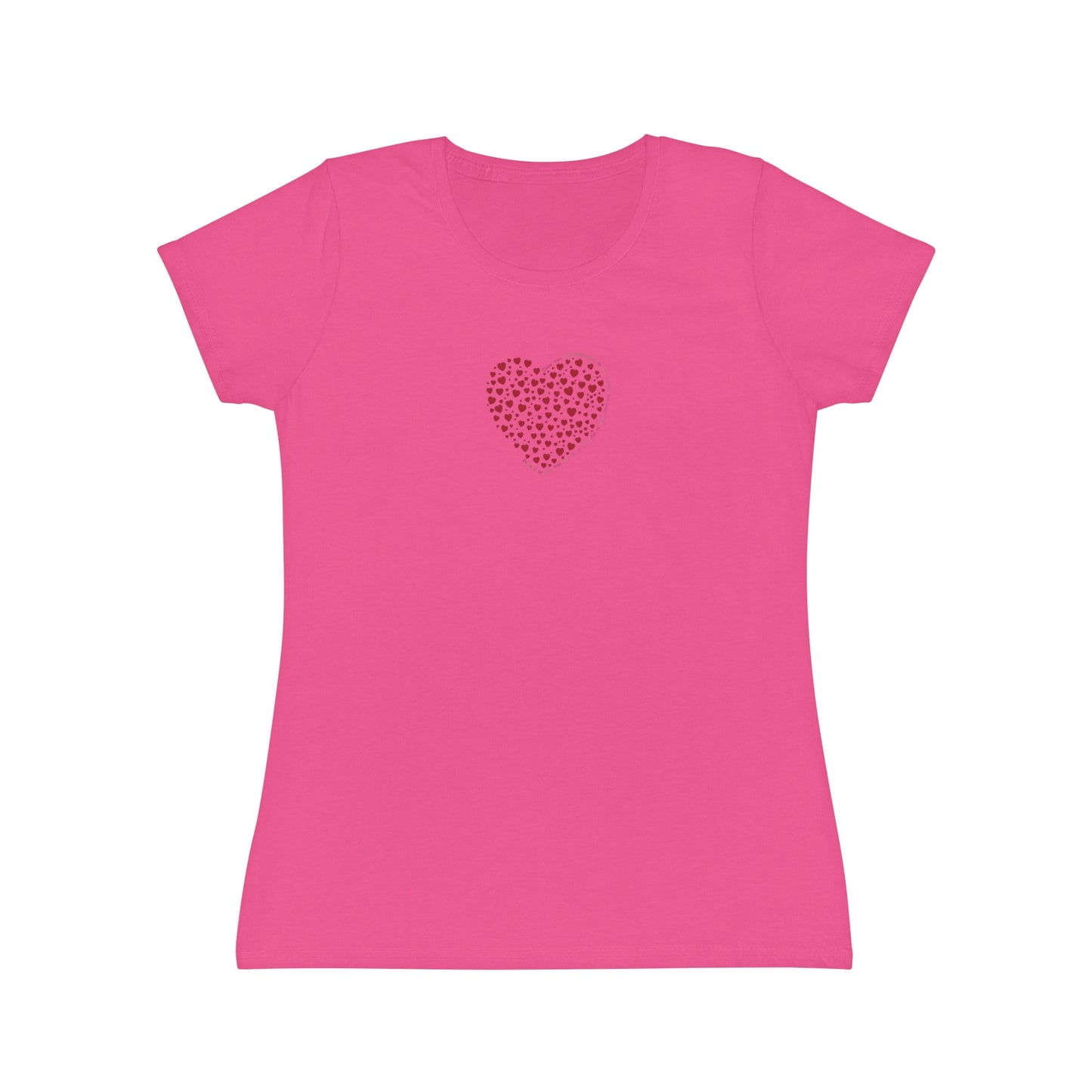 Slim fit Women's T-Shirt (Red Heart)