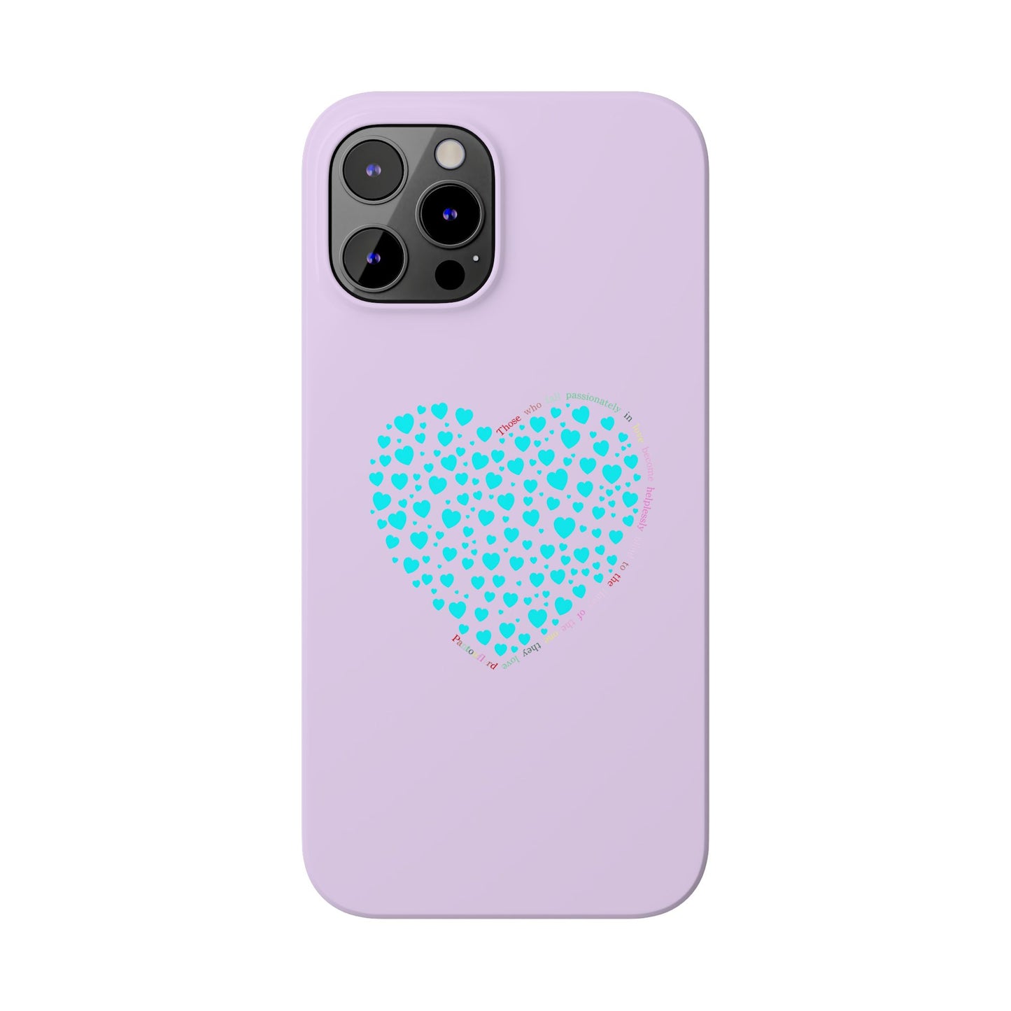 Funda delgada Mint Heart para iPhone